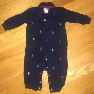 Ralph Lauren baby boy logo onesie 9 months